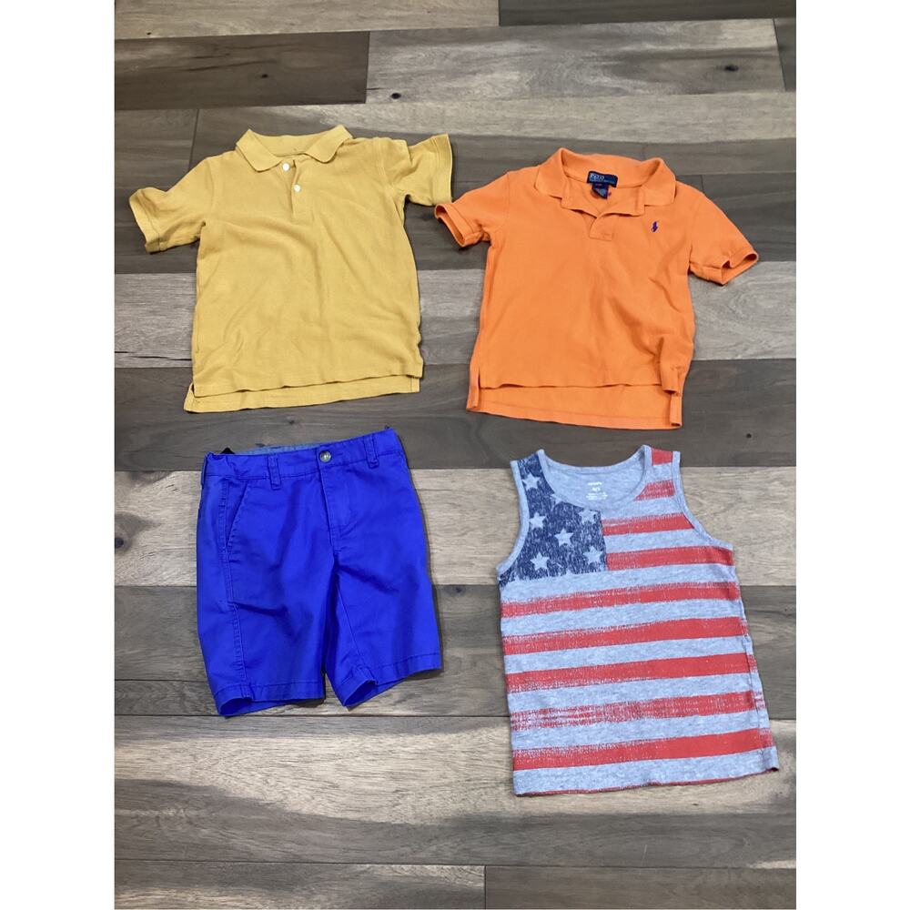 Boys Size 5 Summer Bundle Carter’s RL Polo Chaps Shorts